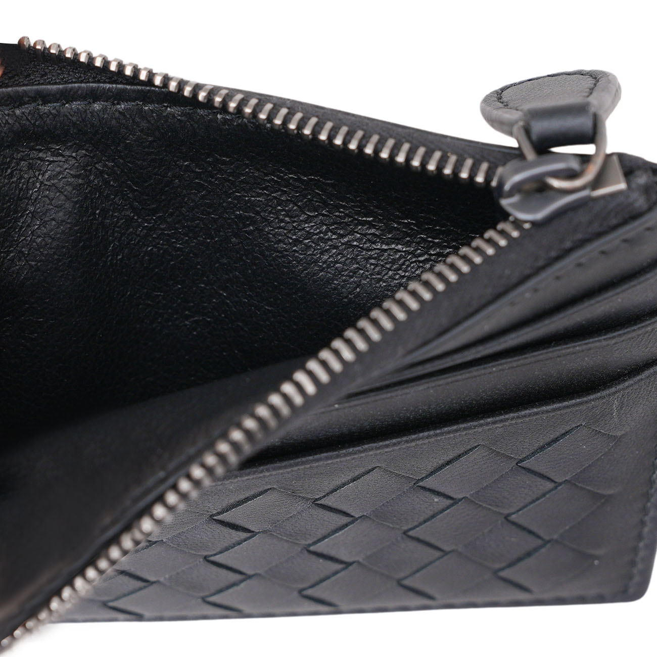 BOTTEGA VENETA(USED)보테가베네타 인트레치아토 지퍼 카드홀더